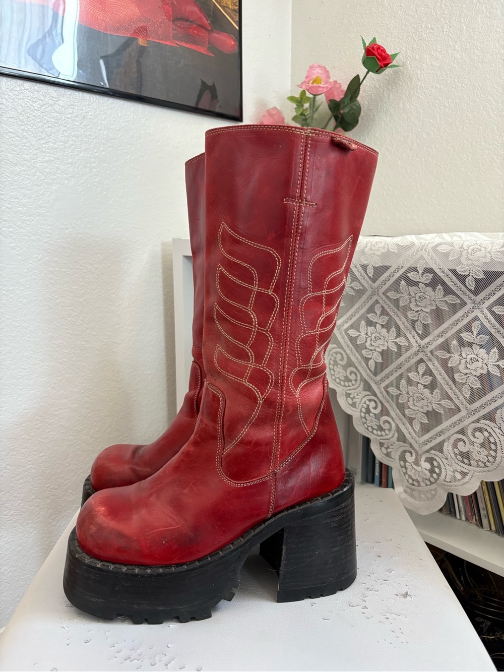 Red Destroy Boots